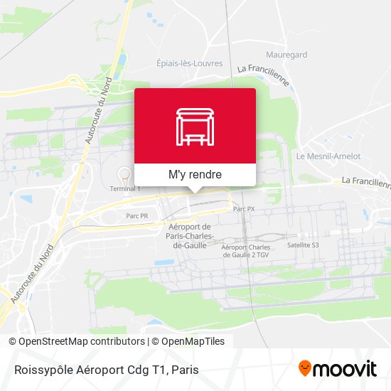 Roissypôle Aéroport Cdg T1 plan