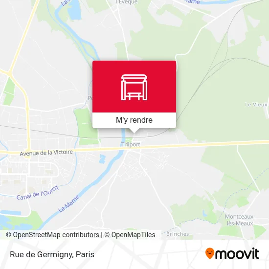 Rue de Germigny plan