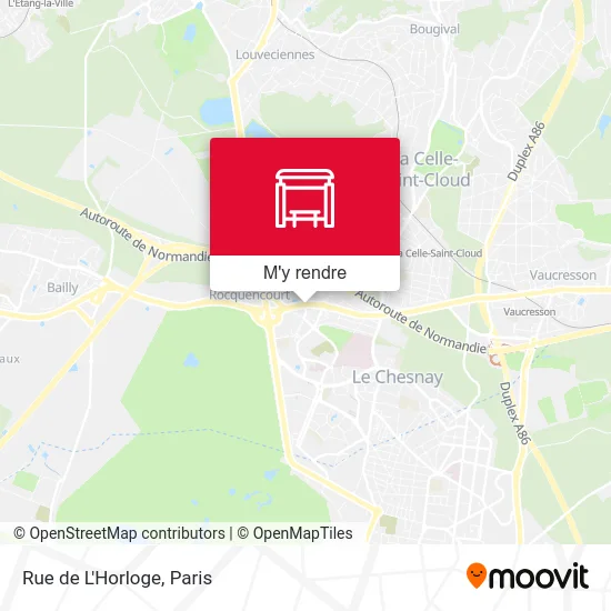 Rue de L'Horloge plan