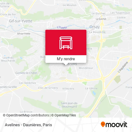 Avelines - Daunières plan