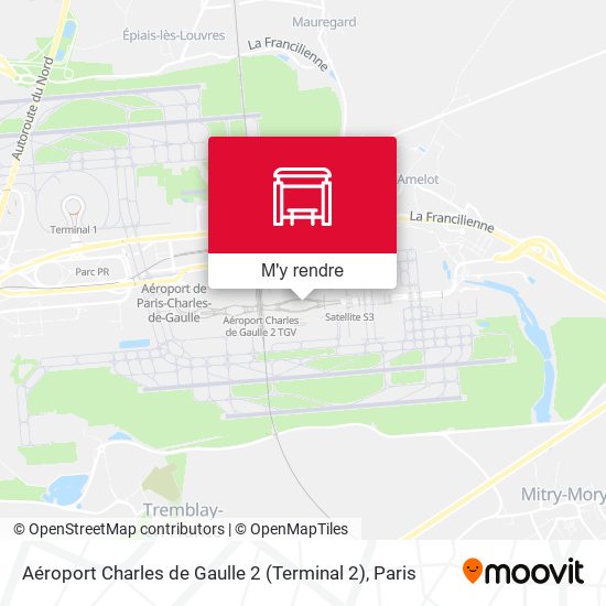 Aéroport Charles de Gaulle 2 (Terminal 2) plan