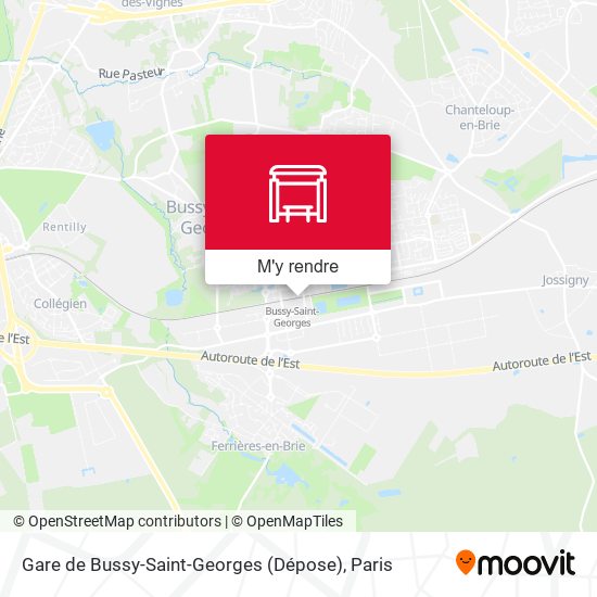 Gare de Bussy-Saint-Georges (Dépose) plan
