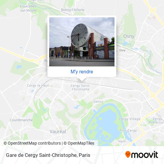 Gare de Cergy Saint-Christophe plan