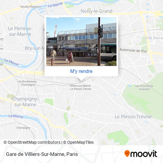Gare de Villiers-Sur-Marne plan