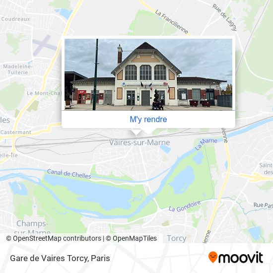 Gare de Vaires Torcy plan