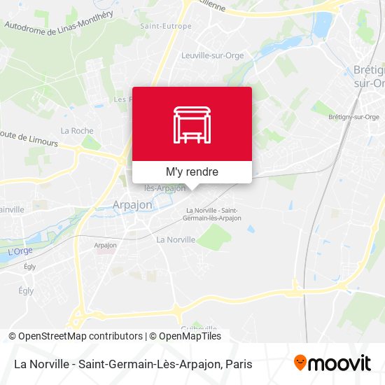 La Norville - Saint-Germain-Lès-Arpajon plan