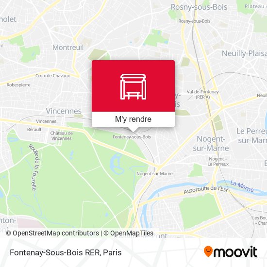 Fontenay-Sous-Bois RER plan
