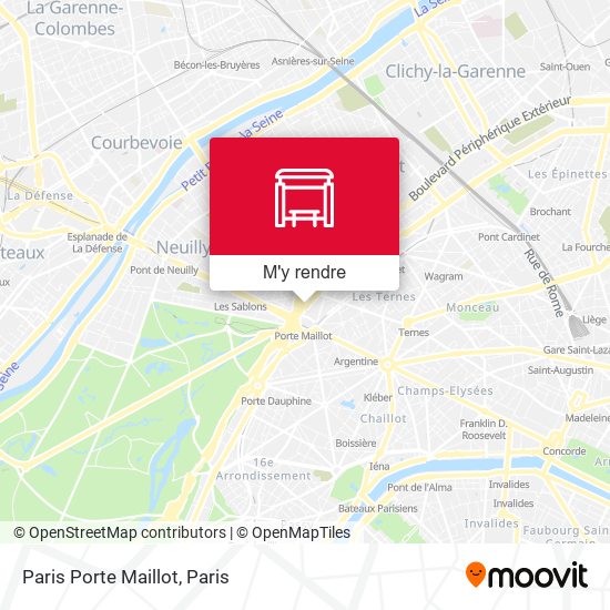 Paris Porte Maillot plan