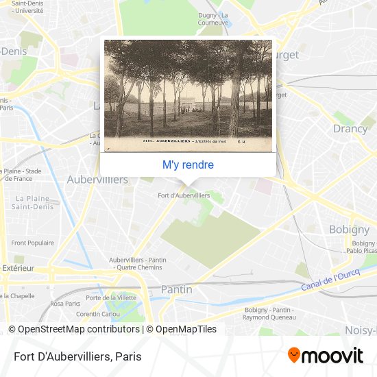 Fort D'Aubervilliers plan