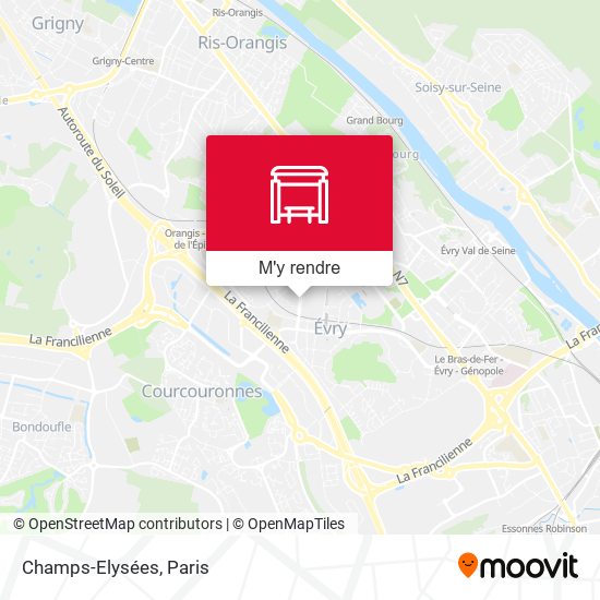 Champs-Elysées plan