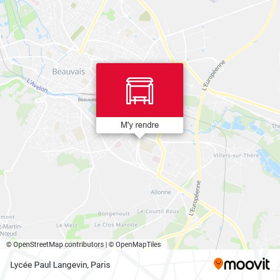 Lycée Paul Langevin plan