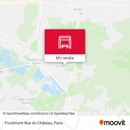 Froidmont Rue du Château plan
