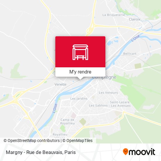 Margny - Rue de Beauvais plan