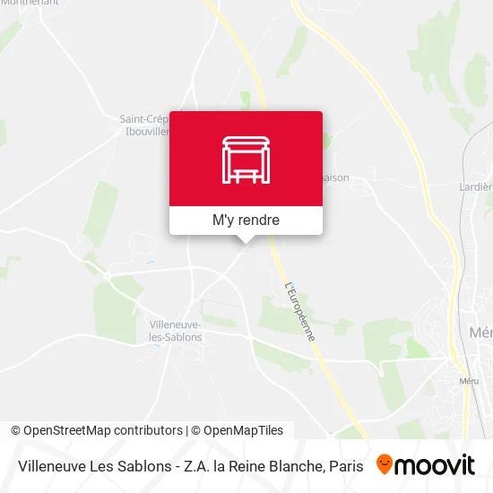 Villeneuve Les Sablons - Z.A. la Reine Blanche plan