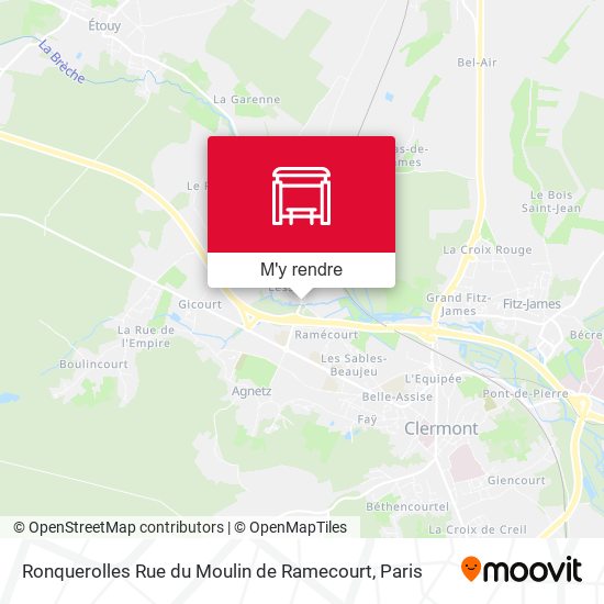 Ronquerolles Rue du Moulin de Ramecourt plan