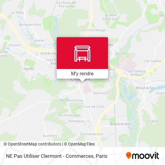 NE Pas Utiliser Clermont - Commerces plan