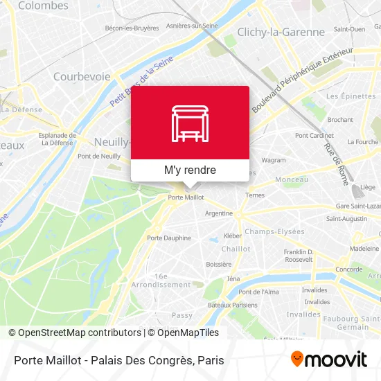 Porte Maillot - Palais Des Congrès plan