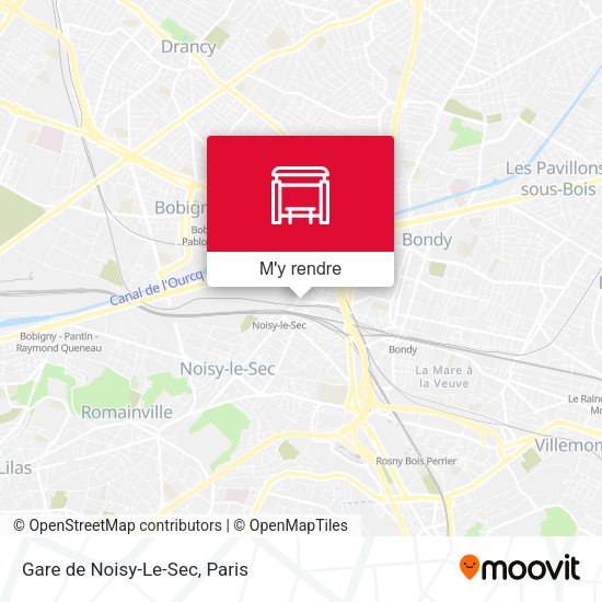 Gare de Noisy-Le-Sec plan