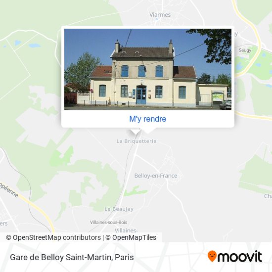 Gare de Belloy Saint-Martin plan