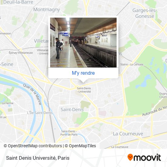 Saint Denis Université plan