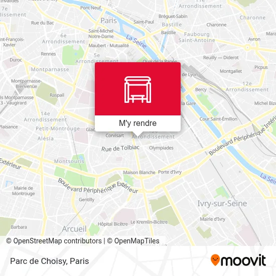 Parc de Choisy plan