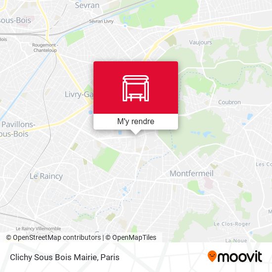 Clichy Sous Bois Mairie plan