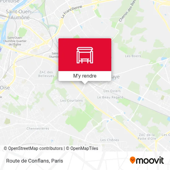 Route de Conflans plan