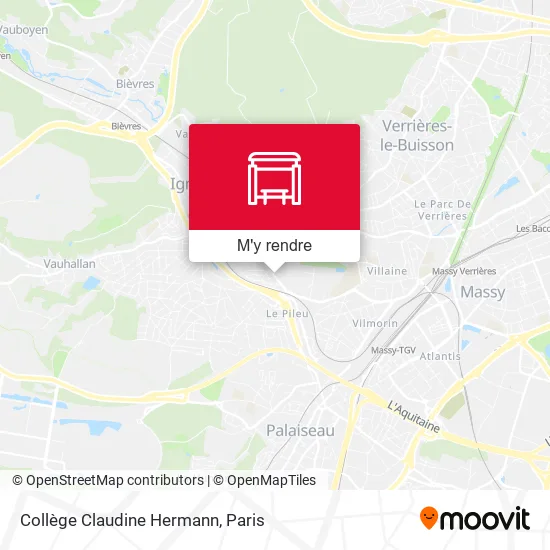 Collège Claudine Hermann plan