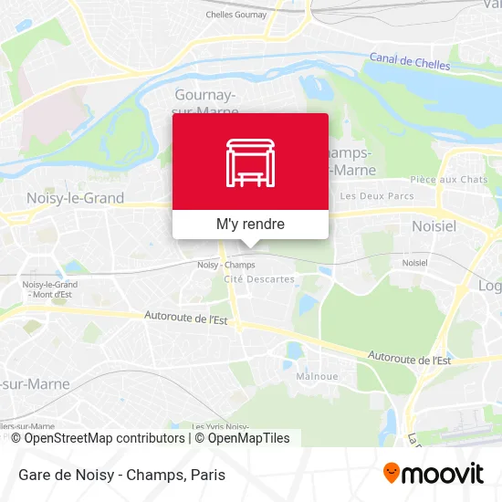 Gare de Noisy - Champs plan