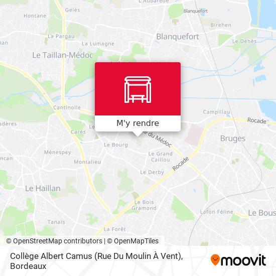 Collège Albert Camus (Rue Du Moulin À Vent) plan