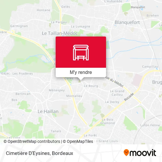 Cimetière D'Eysines plan