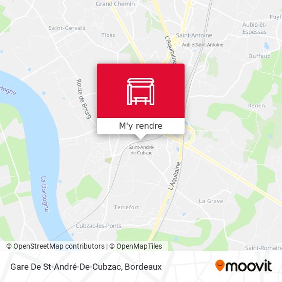 Gare De St-André-De-Cubzac plan