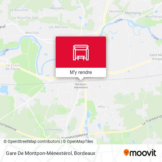 Gare De Montpon-Ménestérol plan
