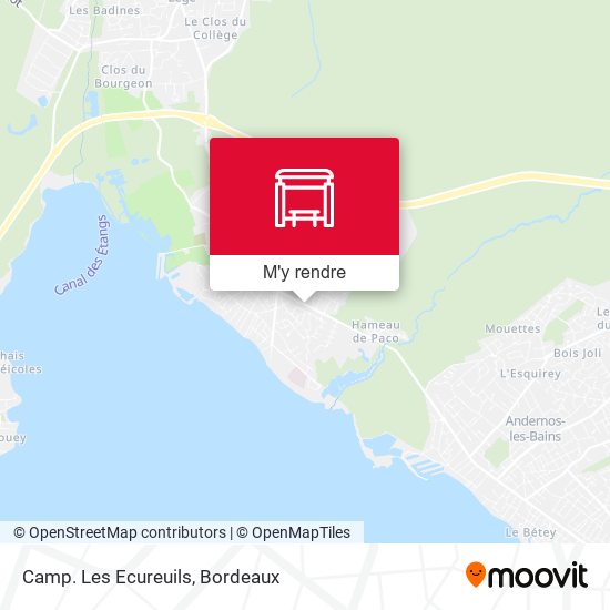 Camp. Les Ecureuils plan
