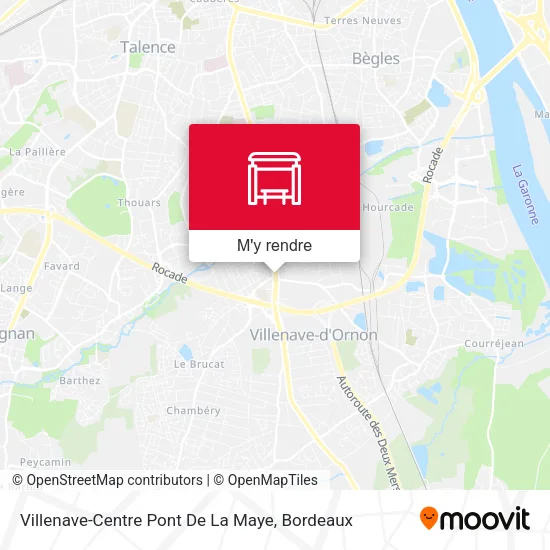 Villenave-Centre Pont De La Maye plan