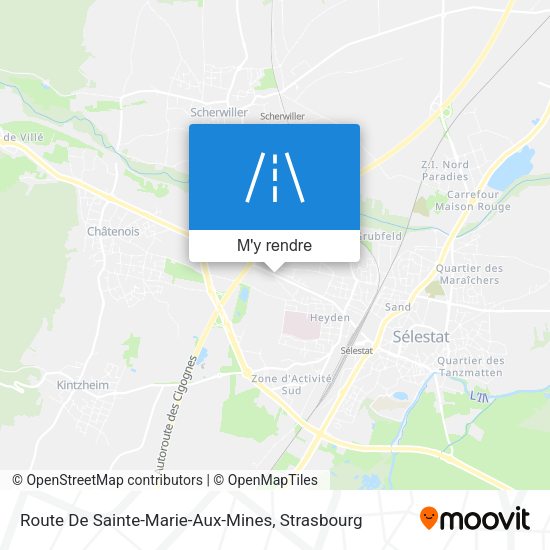 Route De Sainte-Marie-Aux-Mines plan