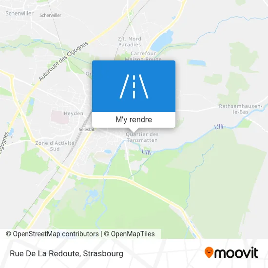 Rue De La Redoute plan