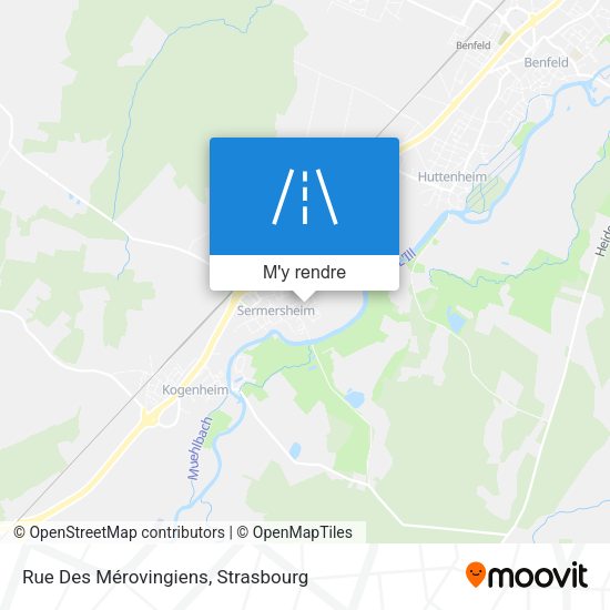 Rue Des Mérovingiens plan
