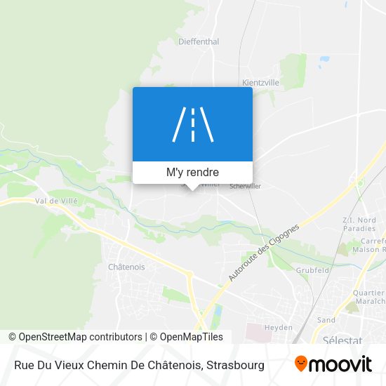 Rue Du Vieux Chemin De Châtenois plan