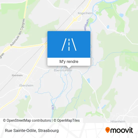 Rue Sainte-Odile plan