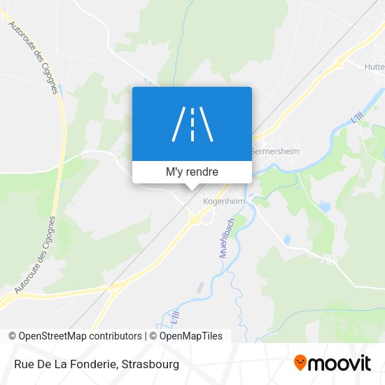 Rue De La Fonderie plan