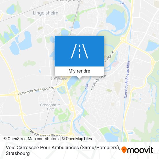 Voie Carrossée Pour Ambulances (Samu / Pompiers) plan