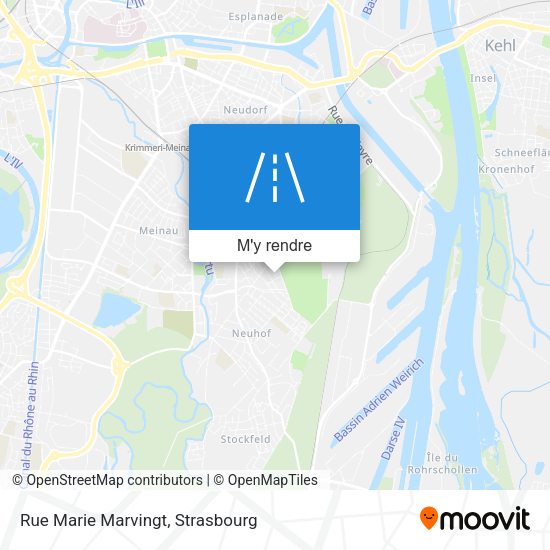 Rue Marie Marvingt plan