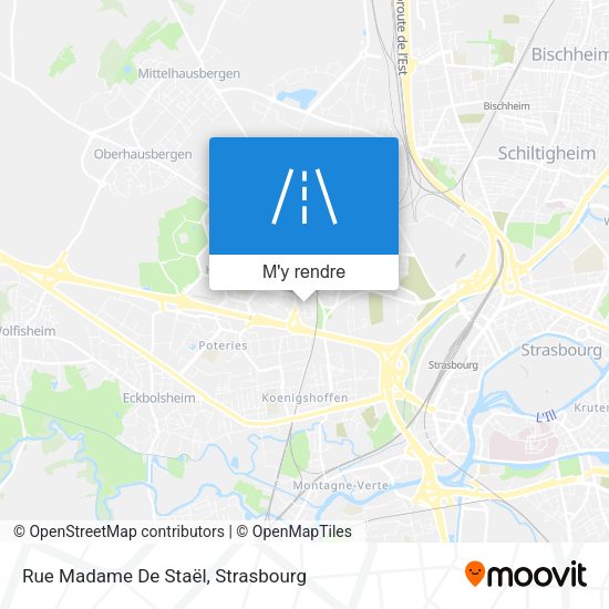 Rue Madame De Staël plan