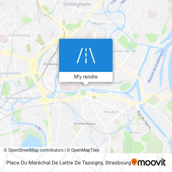Place Du Maréchal De Lattre De Tassigny plan