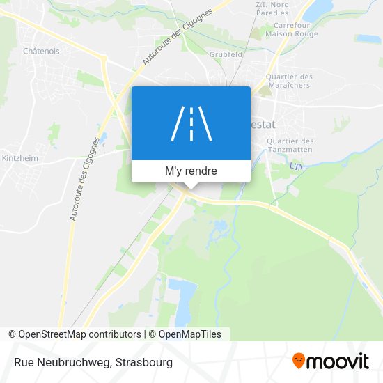 Rue Neubruchweg plan