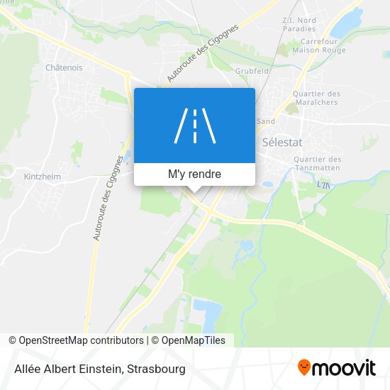 Allée Albert Einstein plan