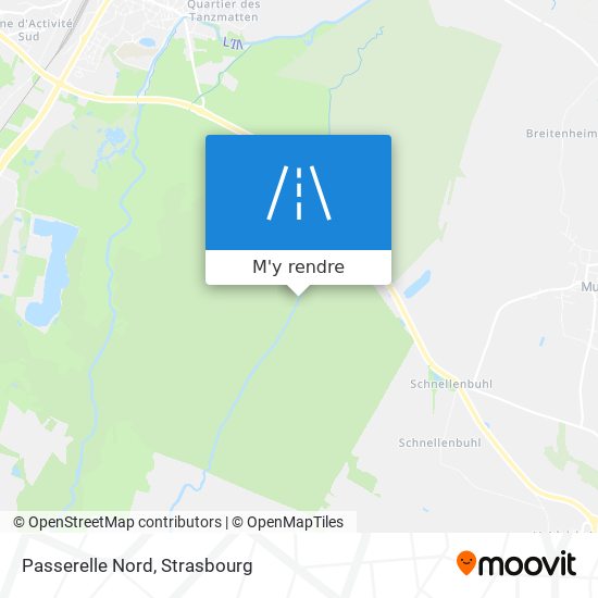 Passerelle Nord plan