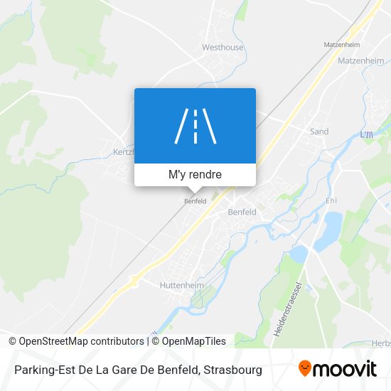 Parking-Est De La Gare De Benfeld plan