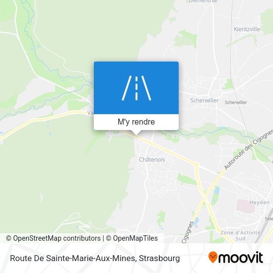 Route De Sainte-Marie-Aux-Mines plan